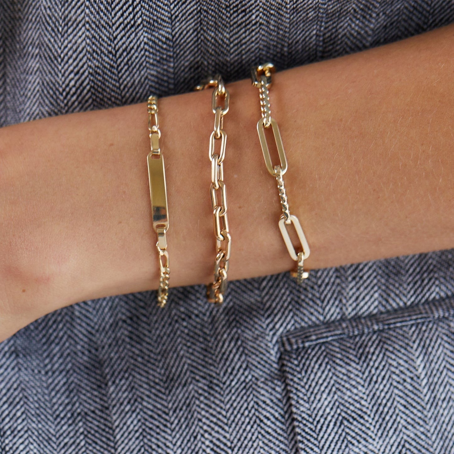 14K Grand Beverly Chain Bracelet - Lotus Diamond