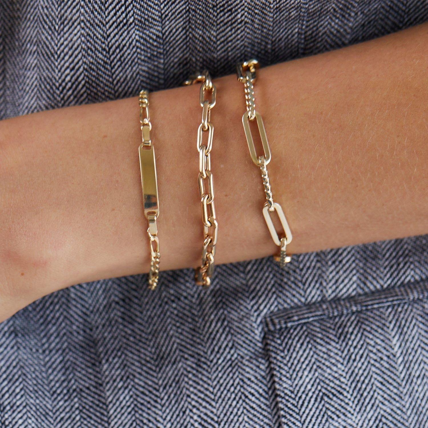 14K Grand Beverly Chain Bracelet - Lotus Diamond