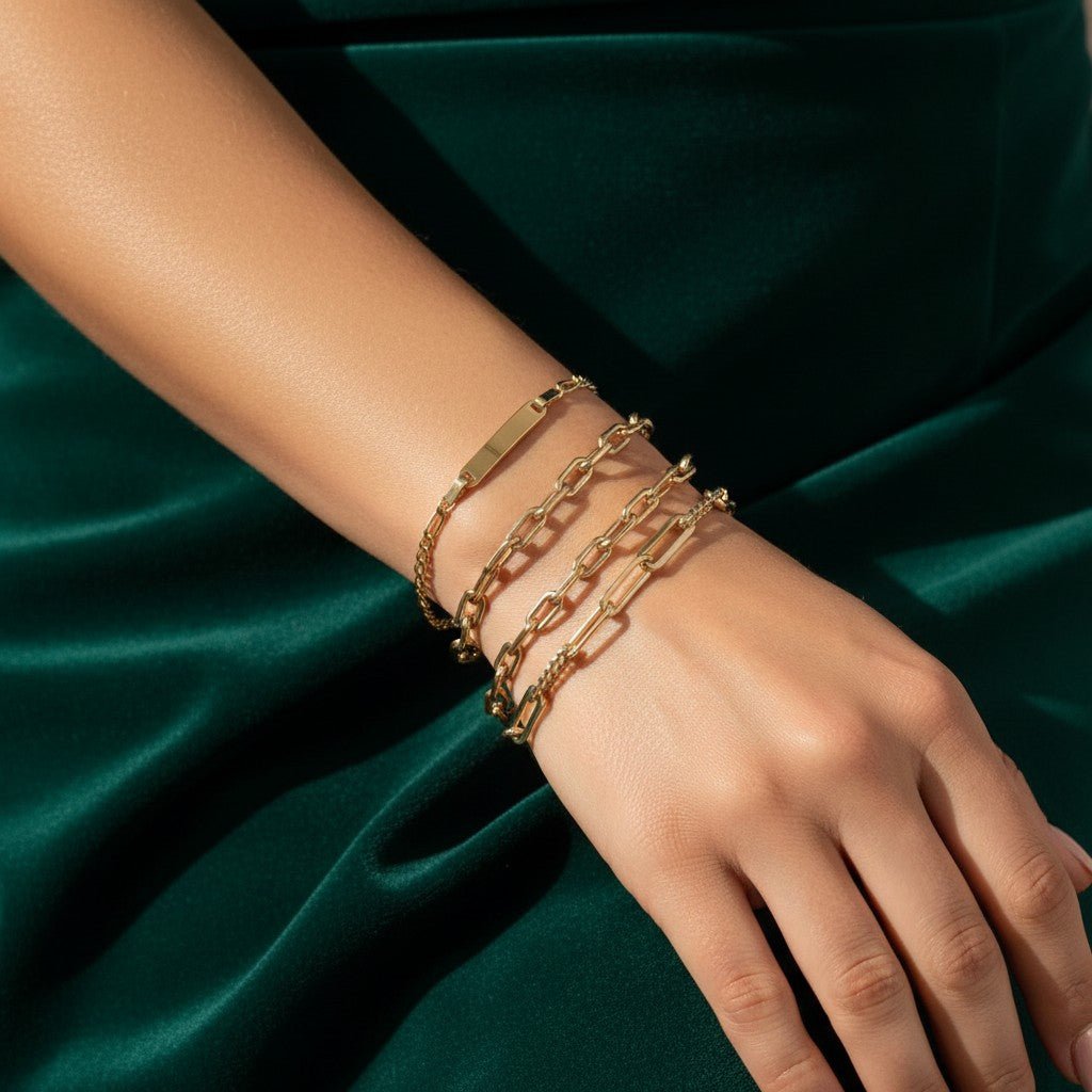 14K Grand Beverly Chain Bracelet - Lotus Diamond
