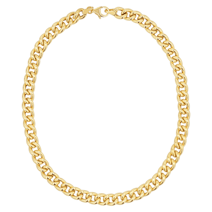 14K Miami Cuban Curb Link Anklet 5.5mm - Lotus Diamond