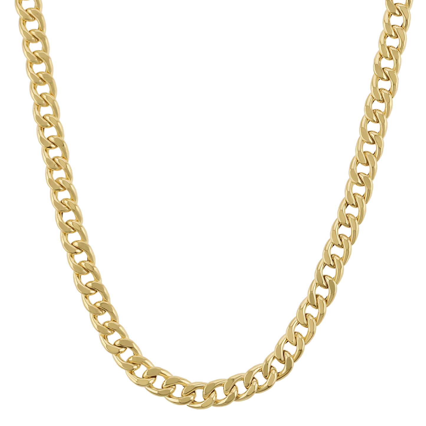 14K Miami Cuban Link Chain Necklace 5.5mm - Lotus Diamond