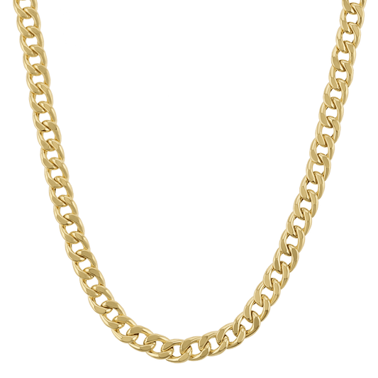 14K Miami Cuban Link Chain Necklace 5.5mm - Lotus Diamond