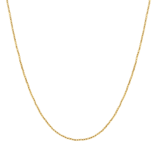 14K Mooncut Necklace - Lotus Diamond