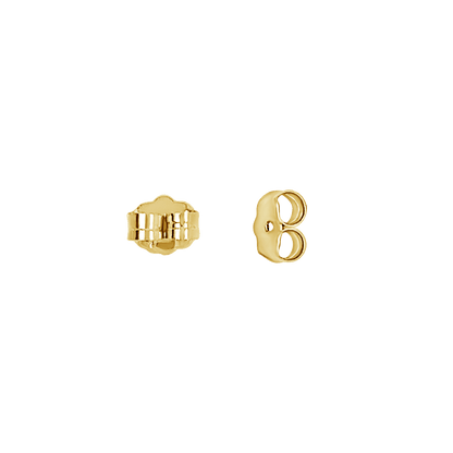 14K Solid Gold Earring Back - Lotus Diamond