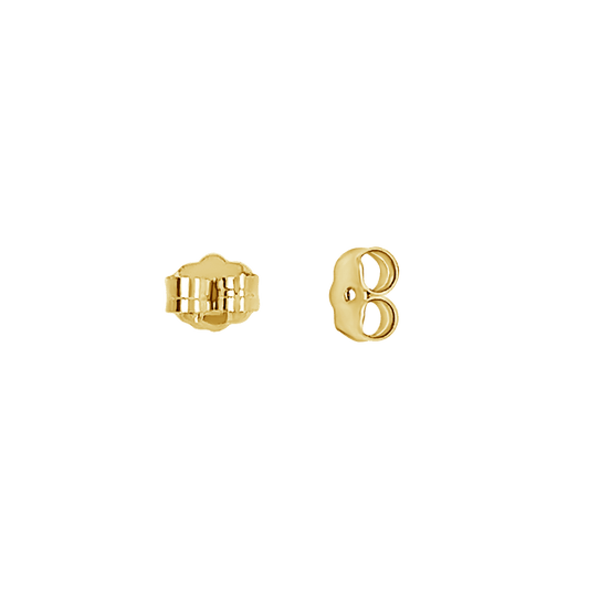 14K Solid Gold Earring Back - Lotus Diamond