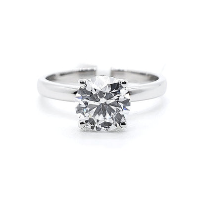 18K 4-Prongs w Diamond Bottom Lotus Diamond