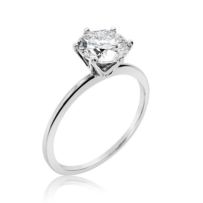 18K 6-Prongs setting Lotus Diamond