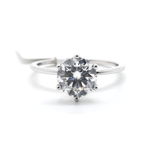 18K 6-Prongs setting Lotus Diamond
