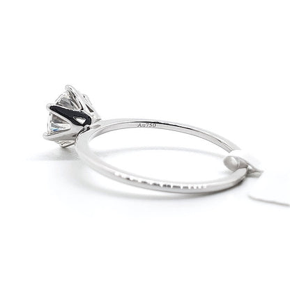 18K 6-Prongs setting Lotus Diamond
