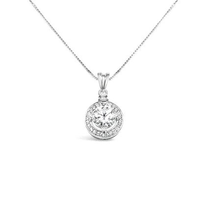 18K Diamond Pendant - Lotus Diamond