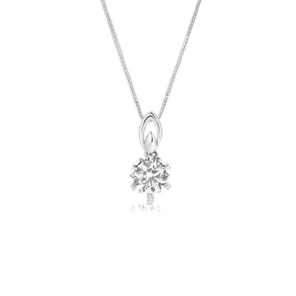 18K diamond Pendant - Lotus Diamond