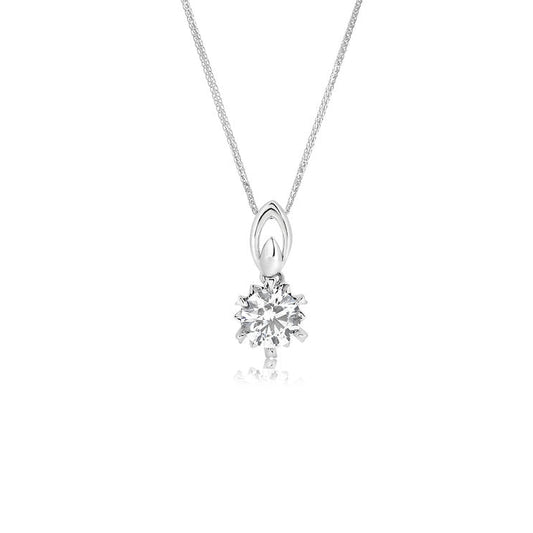 18K diamond Pendant - Lotus Diamond