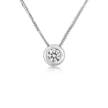 18K diamond pendant - Lotus Diamond