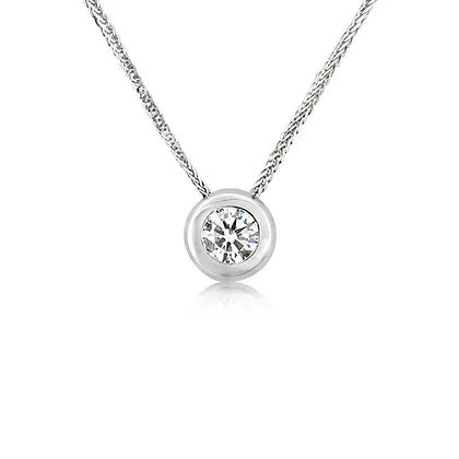18K diamond pendant - Lotus Diamond
