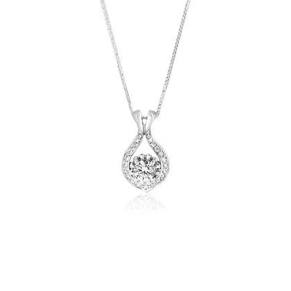 18K diamond pendant - Lotus Diamond