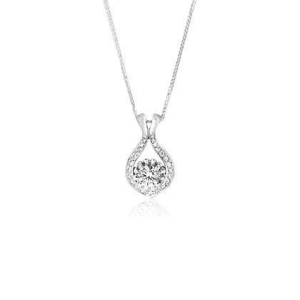 18K diamond pendant - Lotus Diamond