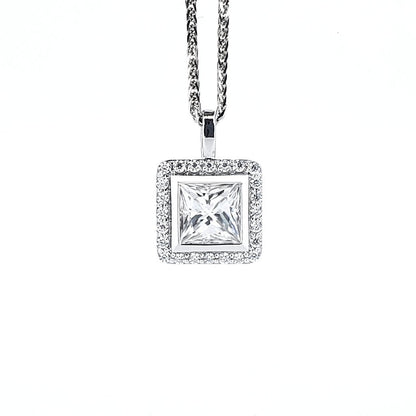 18K diamond pendants - Lotus Diamond