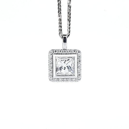 18K diamond pendants - Lotus Diamond