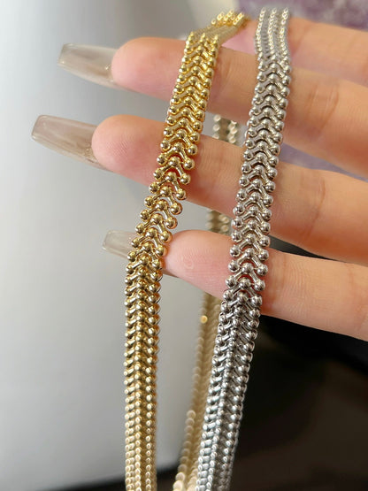 18k gold choker chain - Lotus Diamond