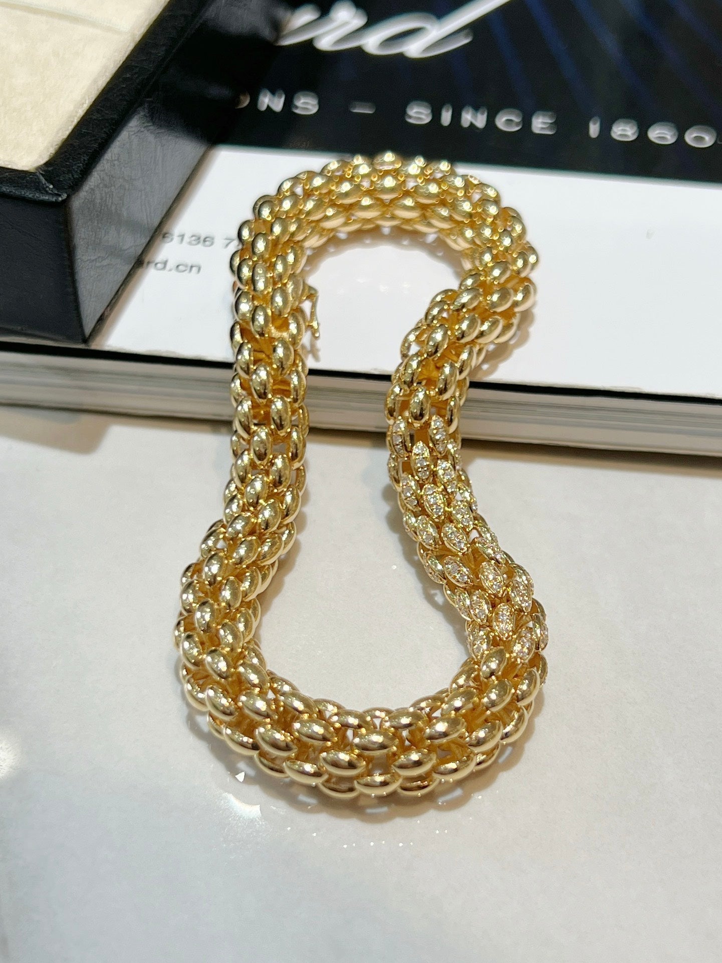 18k gold gilt diamond bracelet - Lotus Diamond