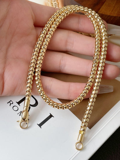 18k gold high quality simple neck chain - Lotus Diamond