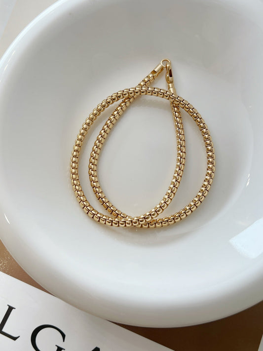 18k gold high quality simple neck chain - Lotus Diamond