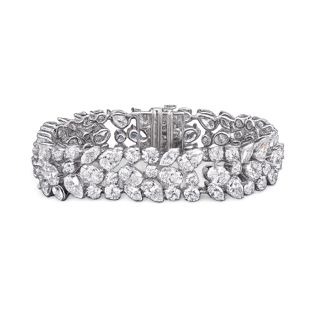 18K Gold Mixed Shape Lab Grown Diamond Bracelet 7.93ctw - Lotus Diamond