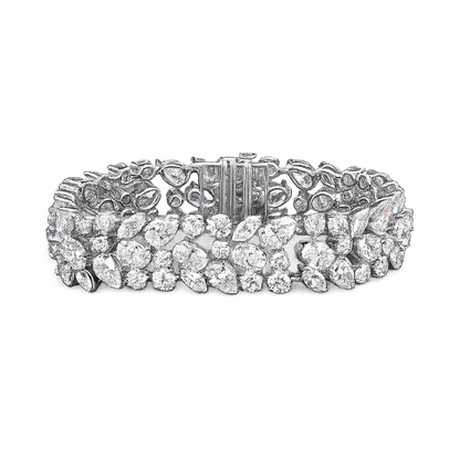 18K Gold Mixed Shape Lab Grown Diamond Bracelet 7.93ctw - Lotus Diamond