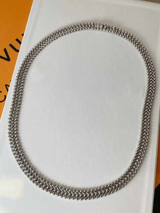 18k gold vintage choker chain - Lotus Diamond