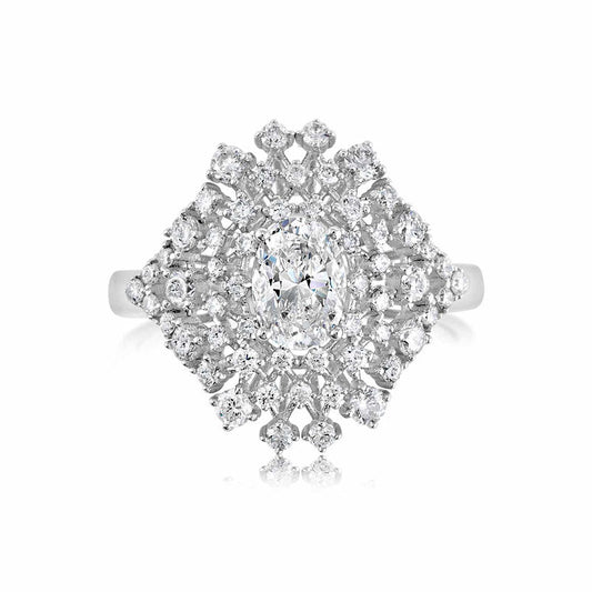 18K ring setting - Lotus Diamond