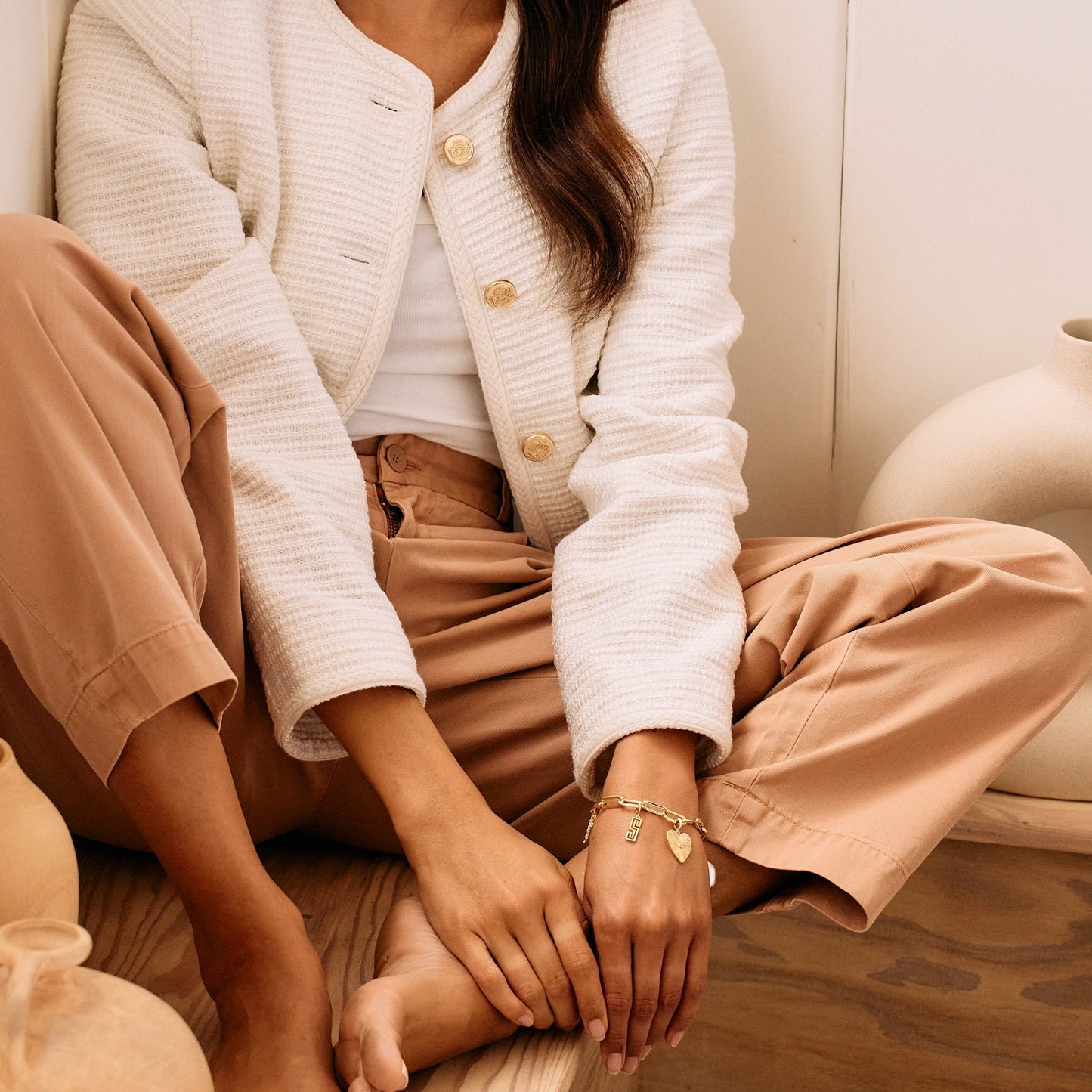 Cami Initial Charm Bracelet