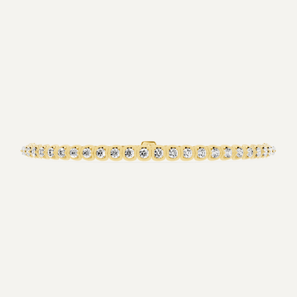 2 1/2 ctw Round Diamond Channel set Bolo Fashion Bracelet - Lotus Diamond