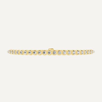 2 1/2 ctw Round Diamond Channel set Bolo Fashion Bracelet - Lotus Diamond