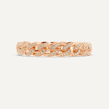 2 1/4 ctw Round Diamond Cuban Link Fashion Bracelet - Lotus Diamond