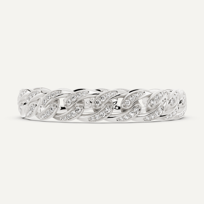 2 1/4 ctw Round Diamond Cuban Link Fashion Bracelet - Lotus Diamond