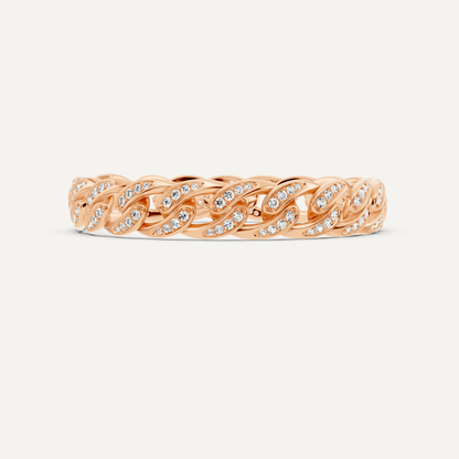 2 1/4 ctw Round Diamond Cuban Link Fashion Bracelet - Lotus Diamond