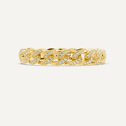 2 1/4 ctw Round Diamond Cuban Link Fashion Bracelet - Lotus Diamond