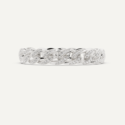 2 1/4 ctw Round Diamond Cuban Link Fashion Bracelet - Lotus Diamond