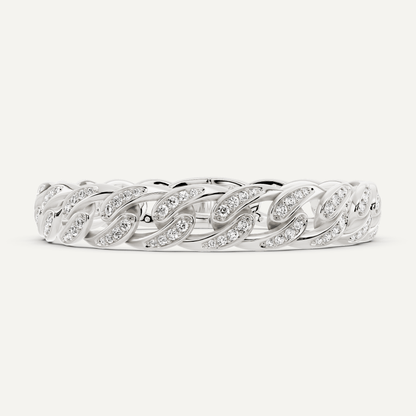 2 1/4 ctw Round Diamond Cuban Link Fashion Bracelet - Lotus Diamond