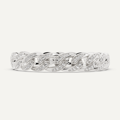 2 1/4 ctw Round Diamond Cuban Link Fashion Bracelet - Lotus Diamond