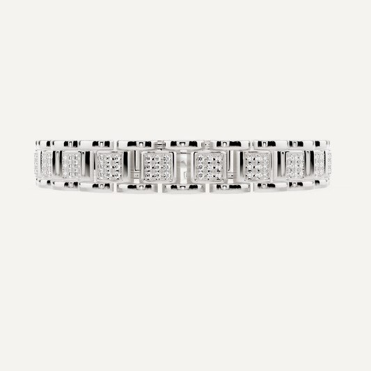 2 1/7 ctw Round Diamond Pave Fashion Bracelet - Lotus Diamond