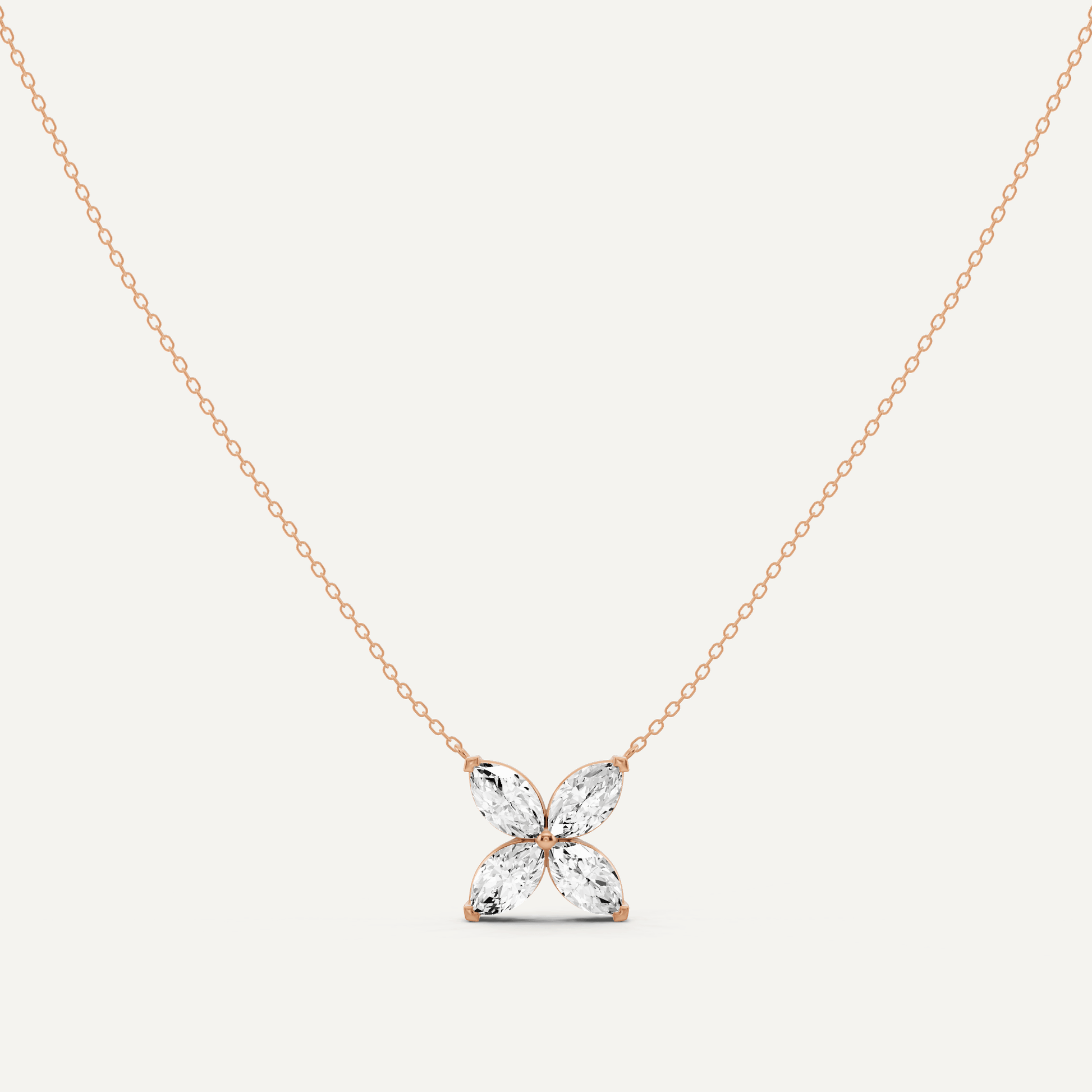2 ctw Marquise Diamond Fashion Necklace - Lotus Diamond