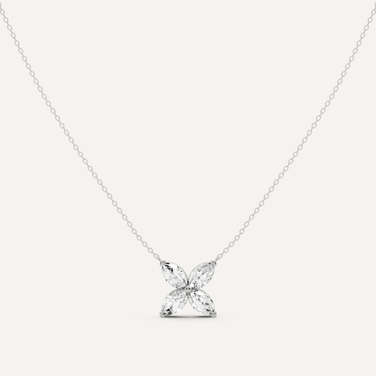 2 ctw Marquise Diamond Fashion Necklace - Lotus Diamond