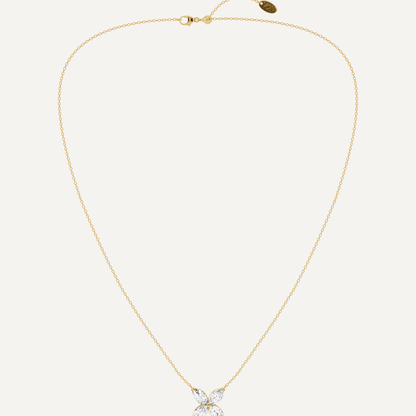 2 ctw Marquise Diamond Fashion Necklace - Lotus Diamond