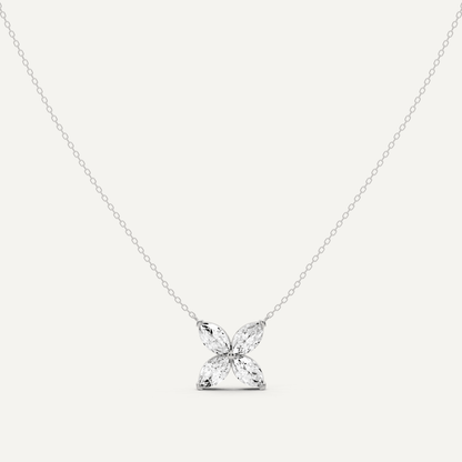 2 ctw Marquise Diamond Fashion Necklace - Lotus Diamond