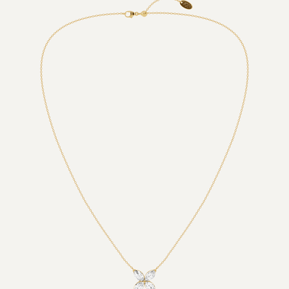 2 ctw Marquise Diamond Fashion Necklace - Lotus Diamond