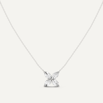 2 ctw Marquise Diamond Fashion Necklace - Lotus Diamond