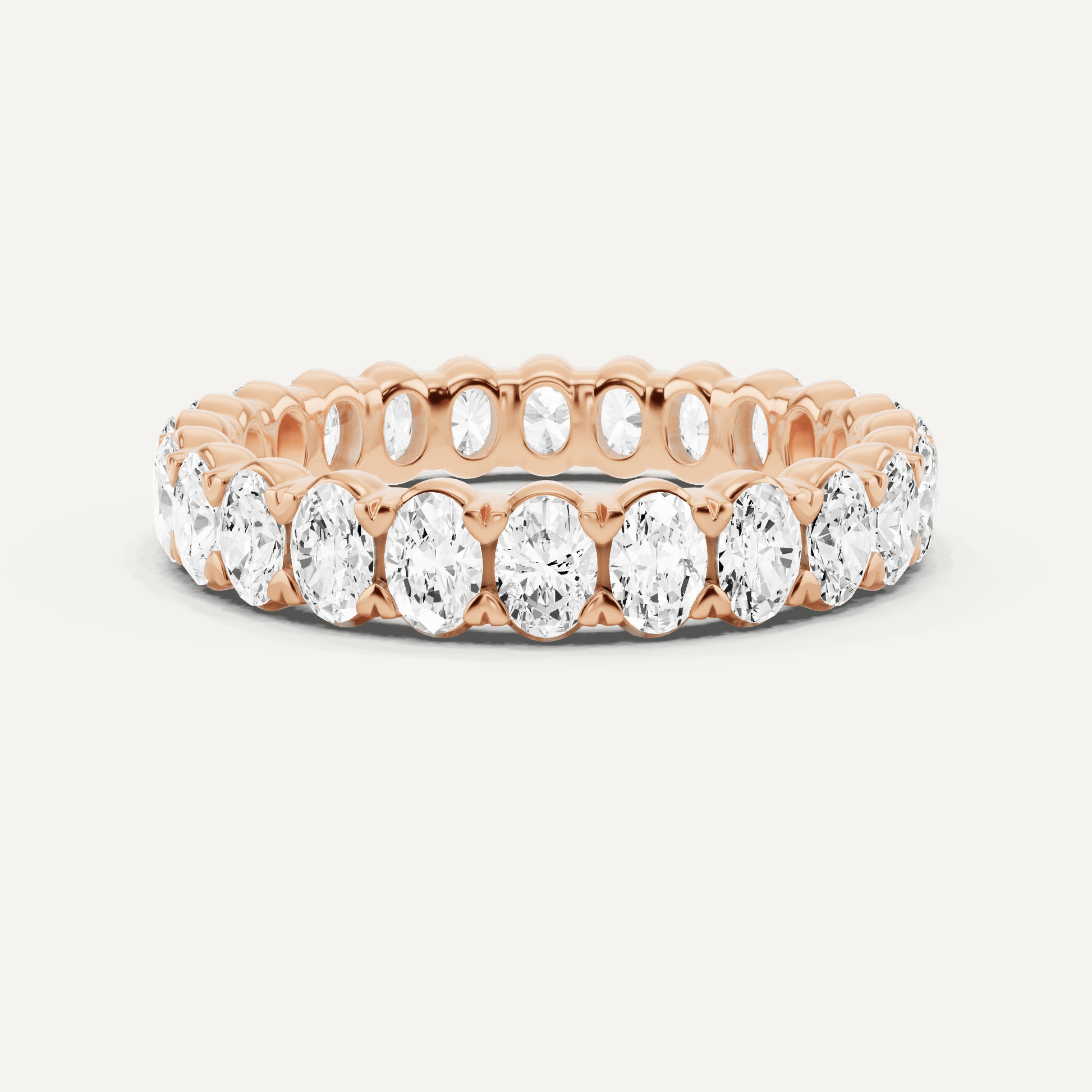 2 ctw Oval Diamond Eternity Band - Lotus Diamond