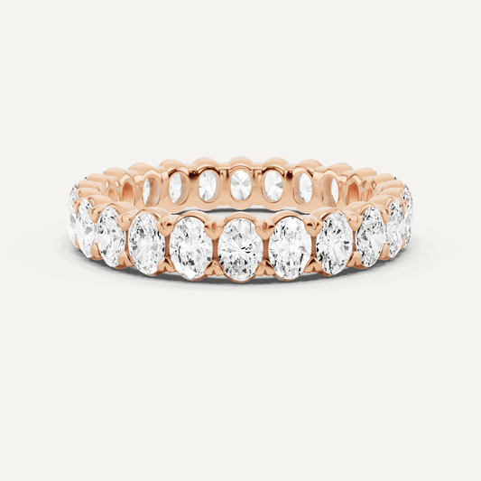 2 ctw Oval Diamond Eternity Band - Lotus Diamond