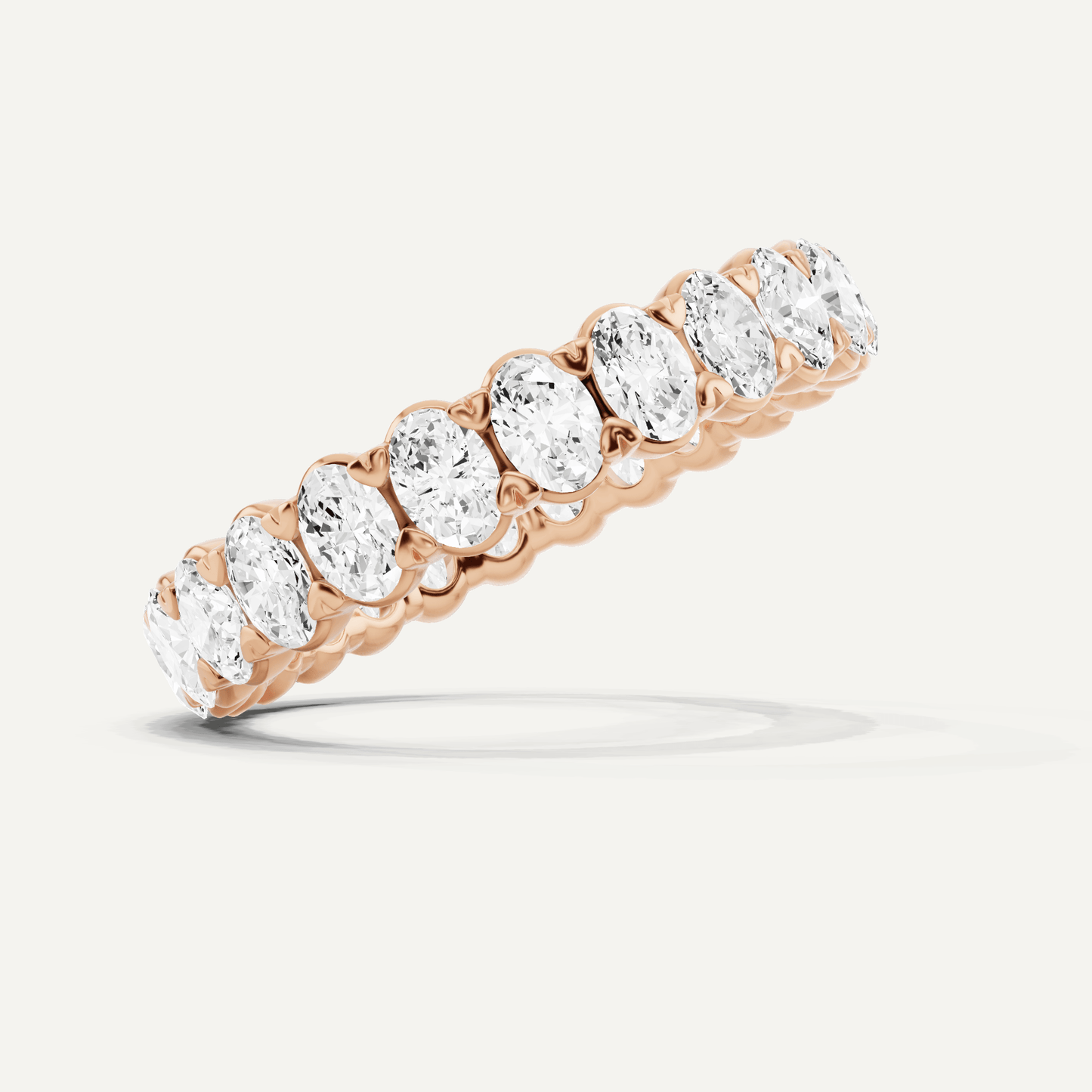 2 ctw Oval Diamond Eternity Band - Lotus Diamond